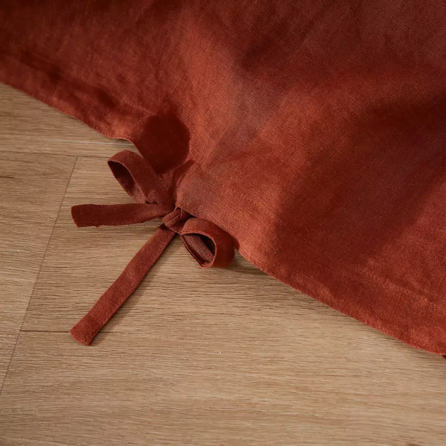 Funda Nórdica en lino lavado (260 cm) Louise Terracota 5