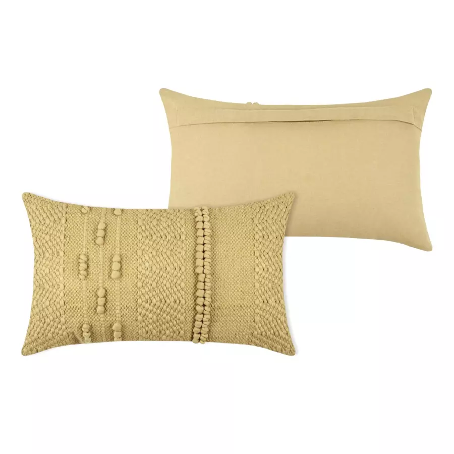 Coussin rectangulaire (50 cm) Taweva Jaune moutarde 4