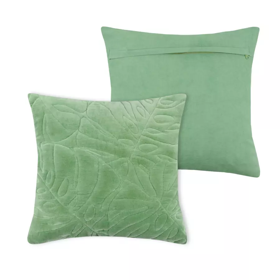 Coussin carré (40 cm) Tropika Vert émeraude 4