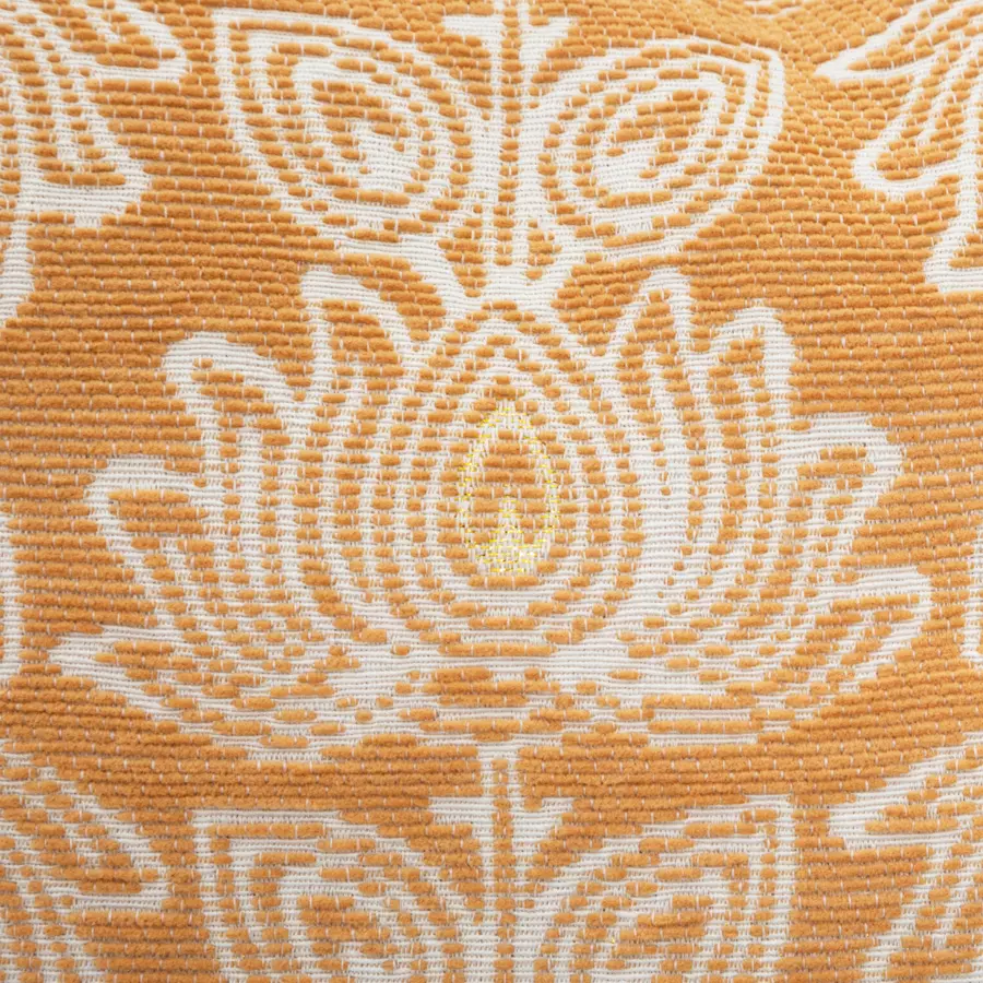 Housse de coussin carrée (40 cm) Nila Jaune ocre 4