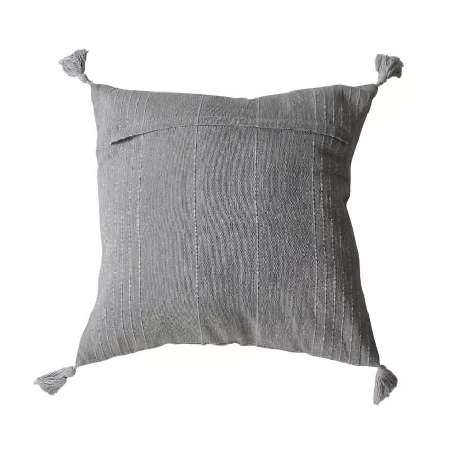 Cojín cuadrado en algodón reciclado (40 cm) Bombay Gris 5