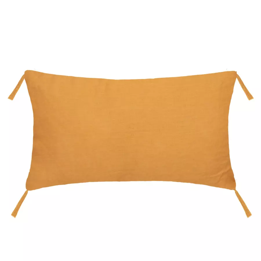 Coussin rectangulaire (50 cm) Linah Jaune ocre 4
