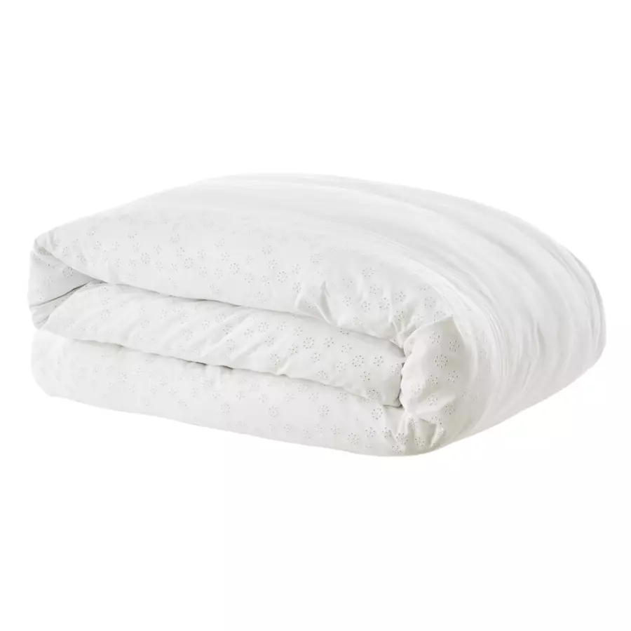 Funda Nórdica en encaje de algodón (260 cm) Jeanne Blanco 4