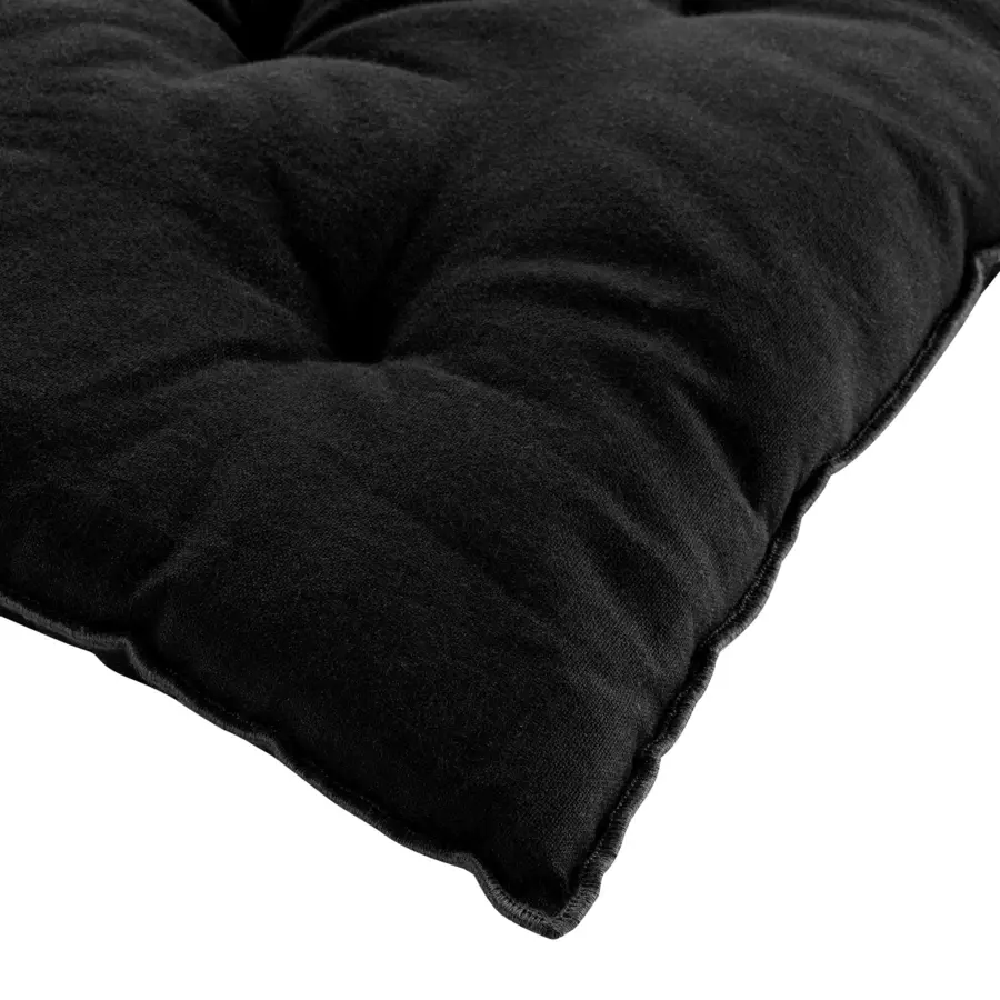 Cuscino per sedia quadrato cotone riciclato Mistraline Nero 4