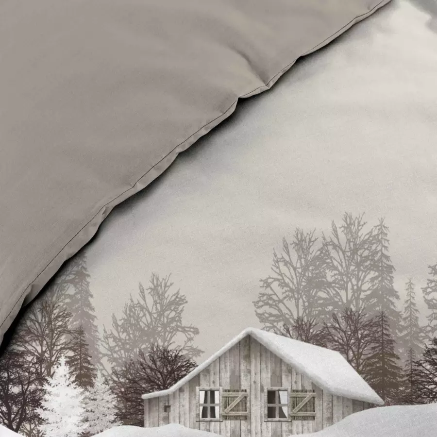 Funda Nórdica y dos fundas para almohadas algodón (240 cm) Chalet Beige 4