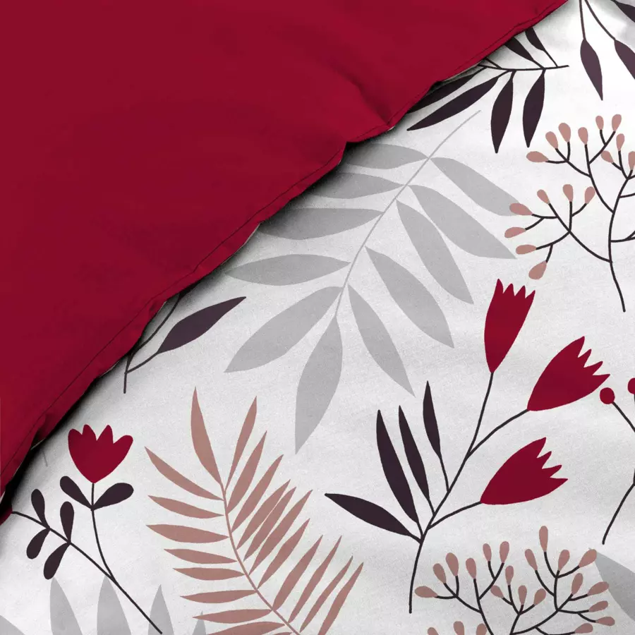 Funda Nórdica y dos fundas para almohadas algodón bio (260 cm) Clémence Blanco 4