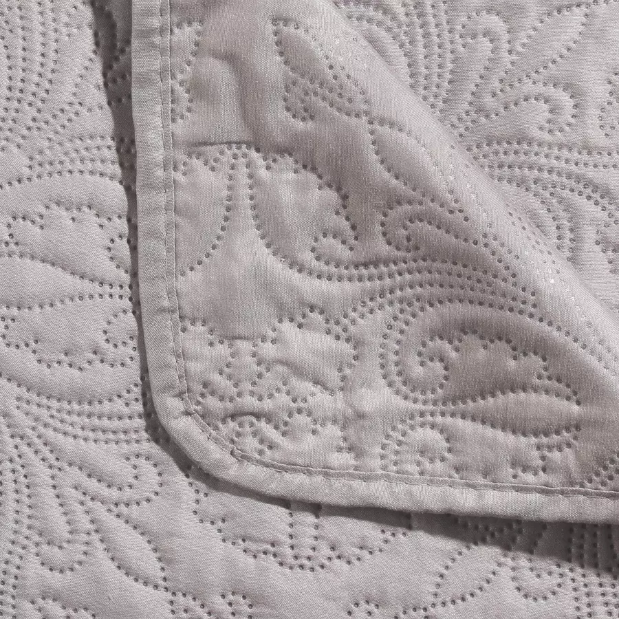 Boutis et taies d'oreiller (240 x 260 cm) Arabesque Taupe 4