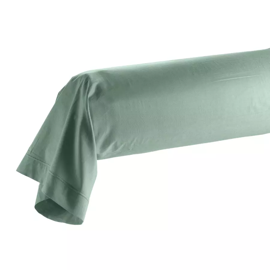 Taie de traversin coton bio (L185 cm) Biolina Vert sauge 4