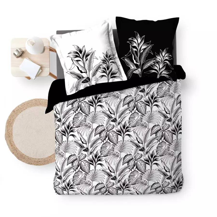 Funda Nórdica y dos fundas en percal de algodón (240 cm) Cabana Negro 5