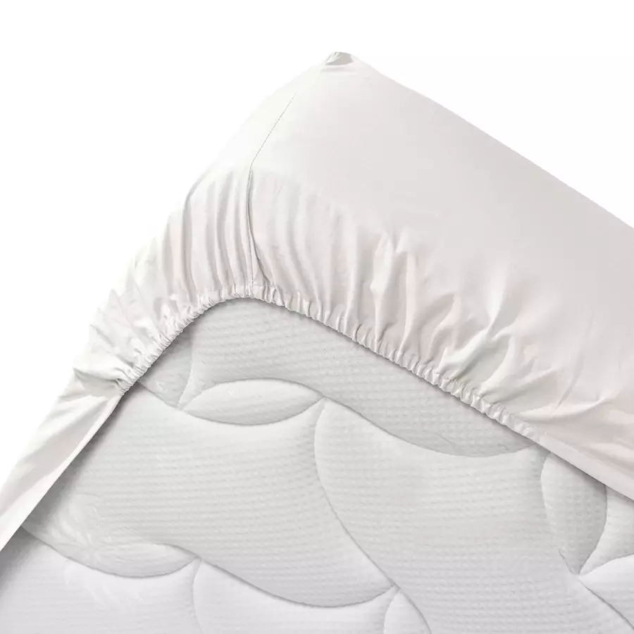 Drap housse coton bio (140 cm) Biolina Blanc 4