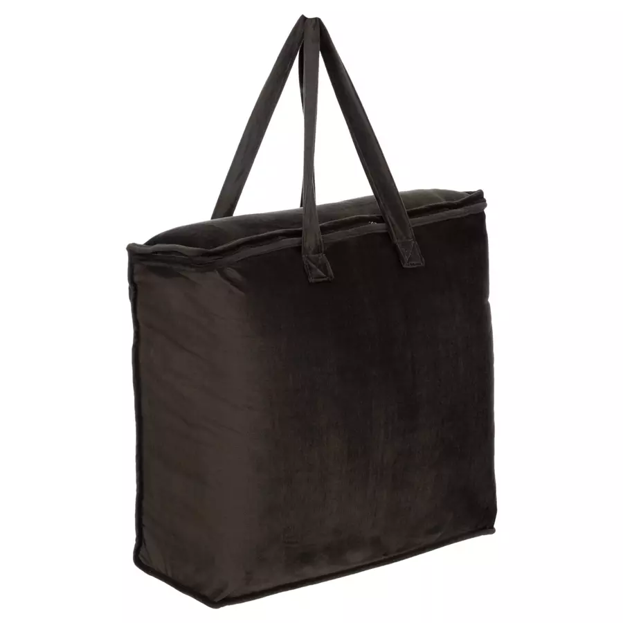 Couvre-lit velours (240 x 260 cm) Jil Gris foncé