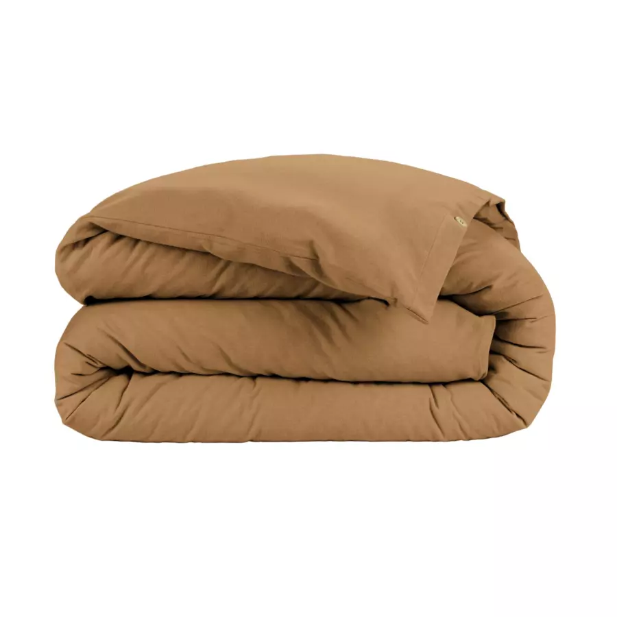 Dekbedovertrek flanel (260 cm) Théa Camel 4