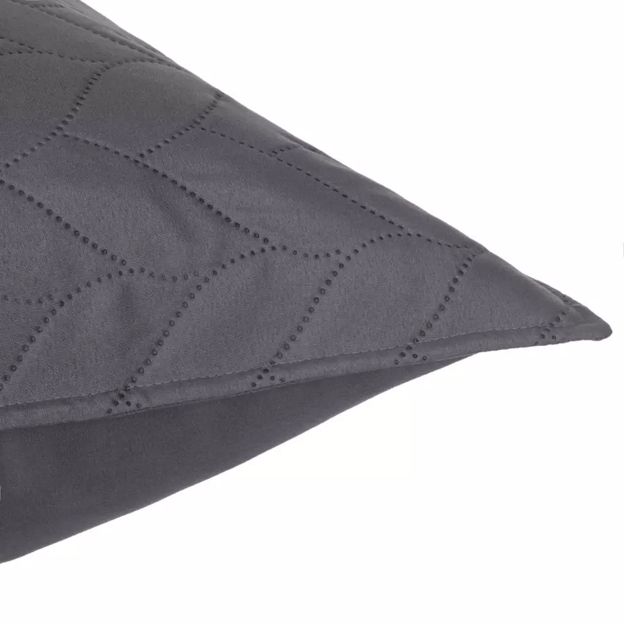 Colcha  y fundas para almohadones (240 x 260 cm) Tresse Gris antracita 5