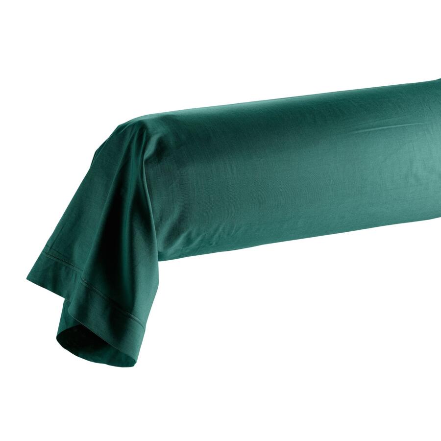 Federa cuscino a rullo cotone bio (L185 cm) Biolina Verde smeraldo 4