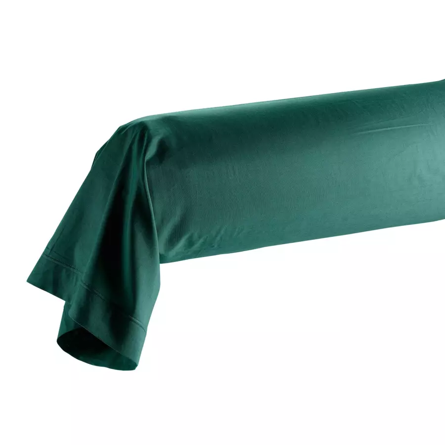 Funda de travesaño en algodón bio (L185 cm) Biolina Verde esmeralda 4