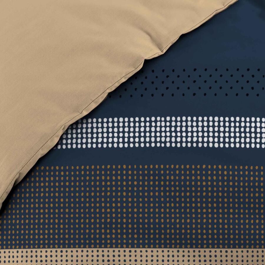 Funda Nórdica y dos fundas para almohadas algodón (260 cm) Masai Azul 4