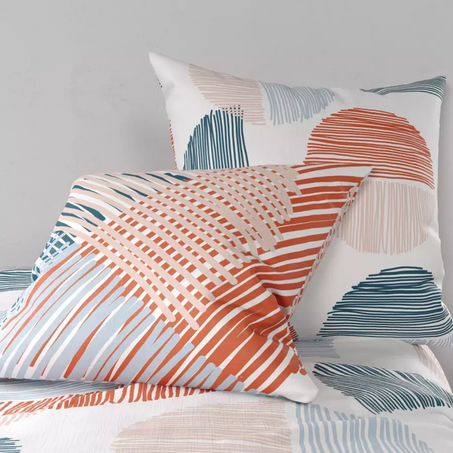 Funda Nórdica y dos fundas para almohada en algodón (240 cm) Halley Multicolor 4