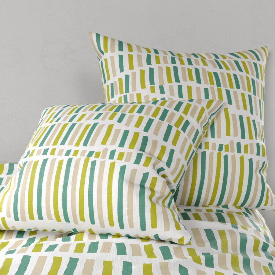 Funda Nórdica y dos fundas para almohada en algodón (240 cm) Flava Verde 4