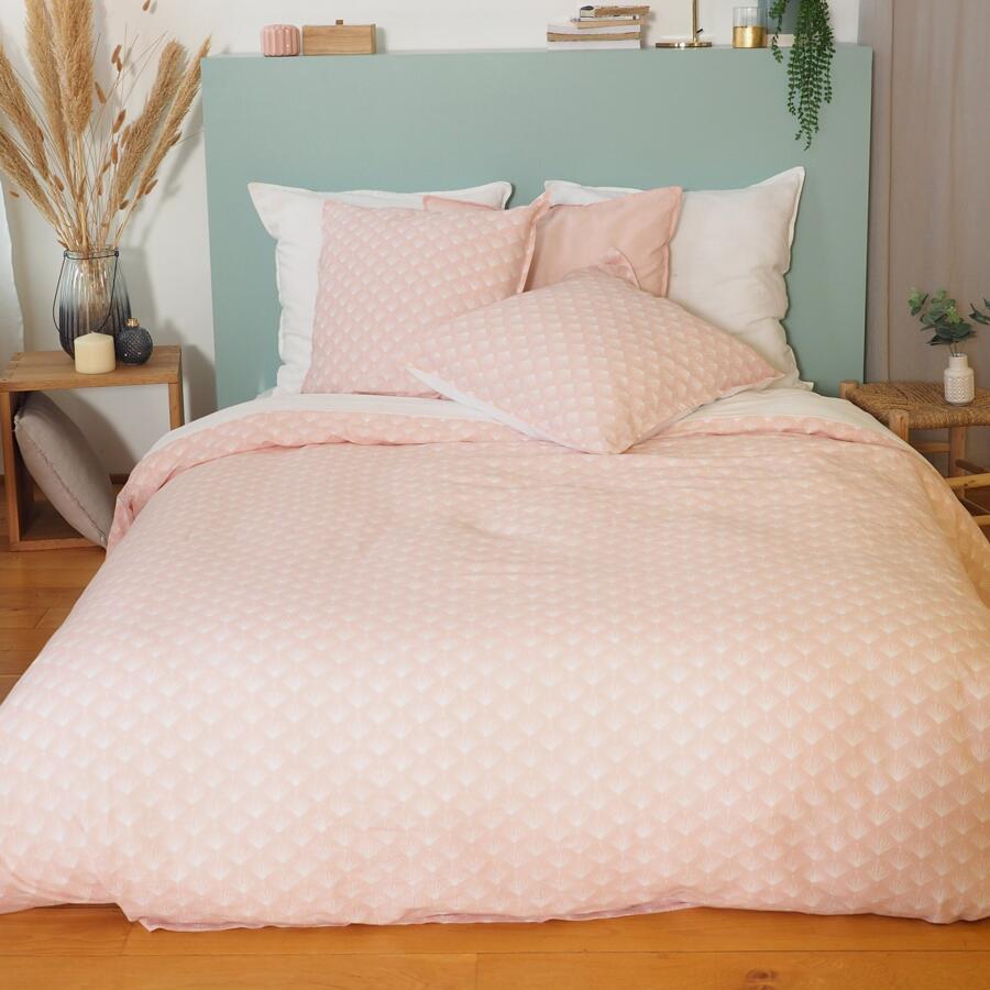 Bettwäsche aus Baumwolle und Leinen (260 cm) Evi Rosa 4