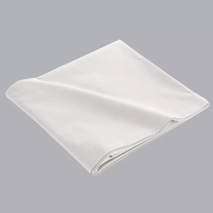 Drap plat coton bio (180 cm) Biolina Blanc 4