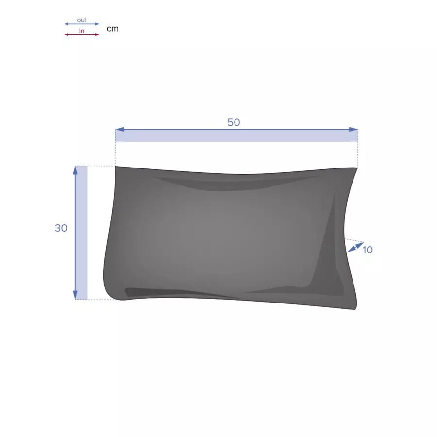 Coussin rectangulaire (50 cm) Korai Taupe 5