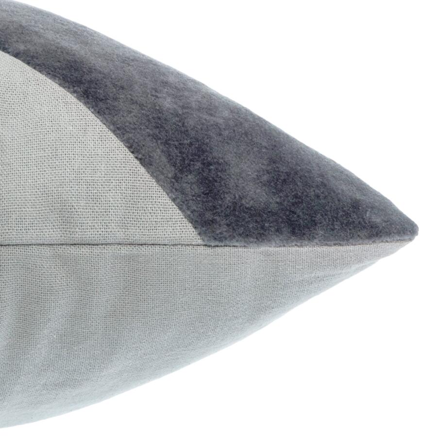 Quadratisches Kissen (40 cm) Patch Grau 4