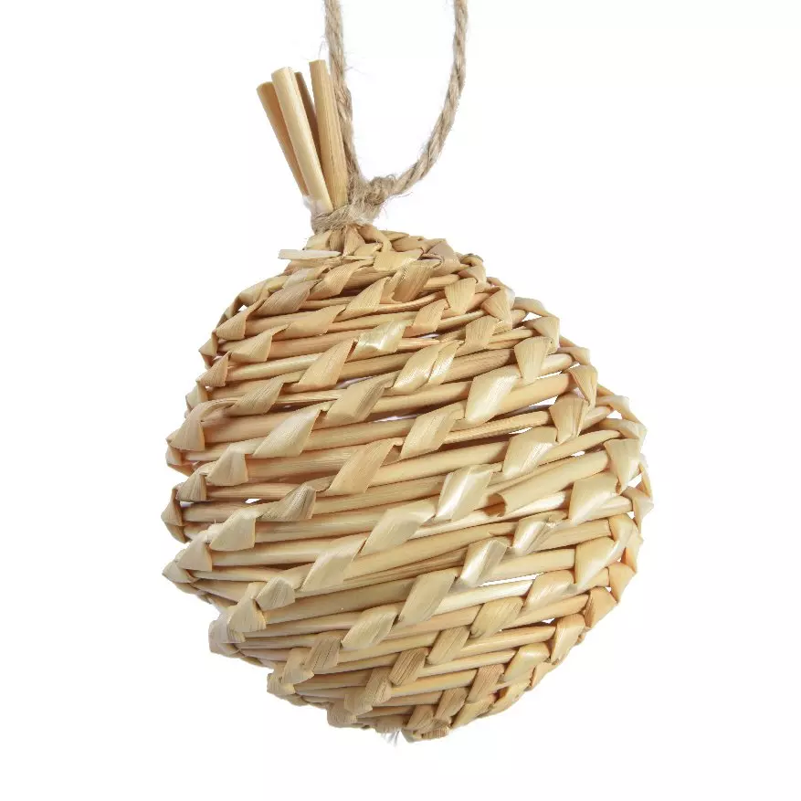 Bola de paja para colgar Natural 4