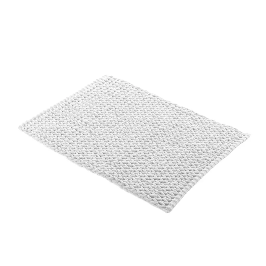 Alfombra de baño (80 cm) Isalis Blanco 4