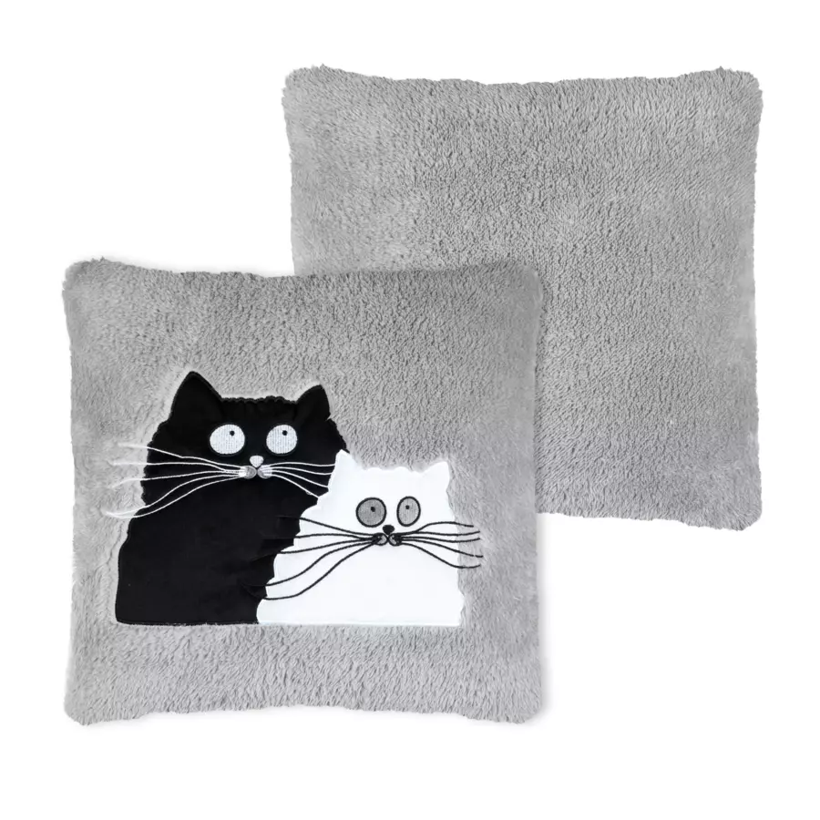 Coussin de noël carré (45 cm) Douillet Gris 4