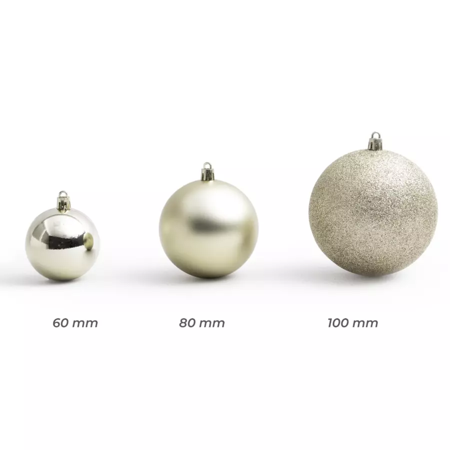 Set van 20 kerstballen New Alpine Mix parelwit 4
