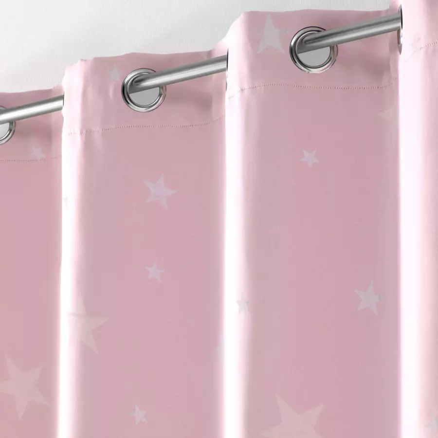 Cortina opaca fosforescente(140 x 240 cm) Fluo Night Rosa 4