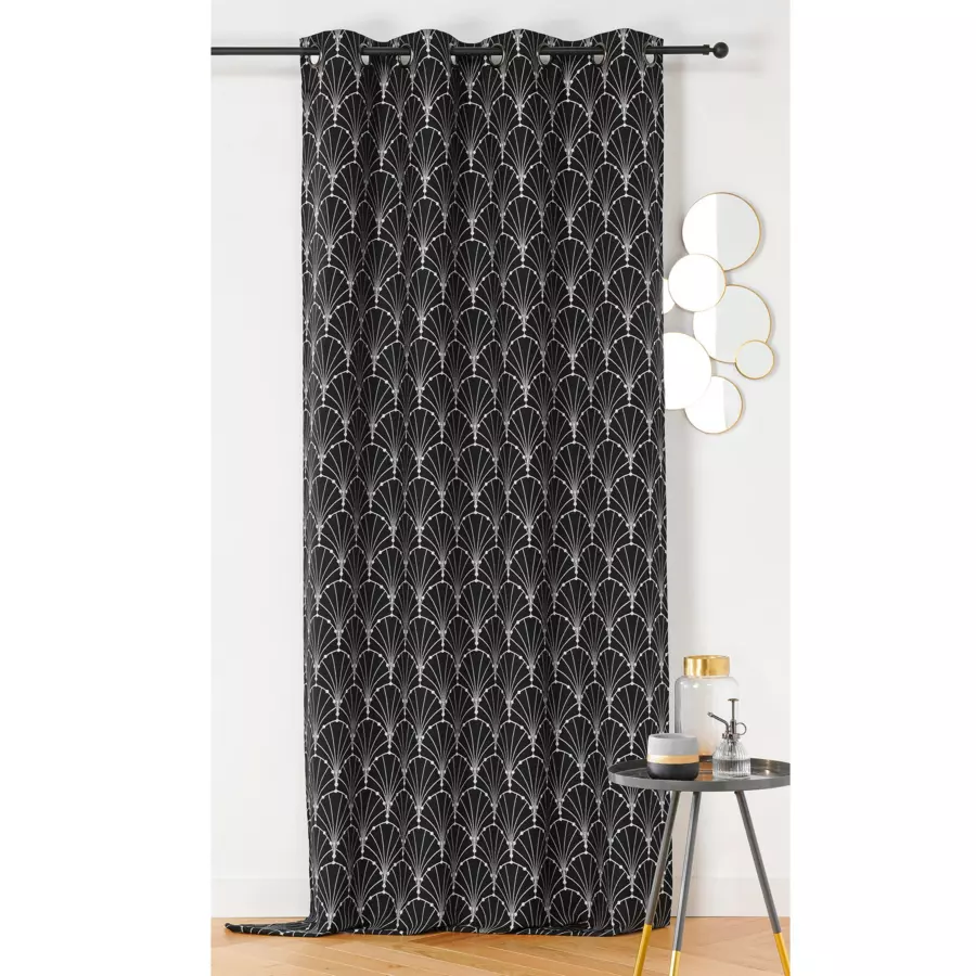 Rideau (140 x 260 cm) Charleston Argent 4