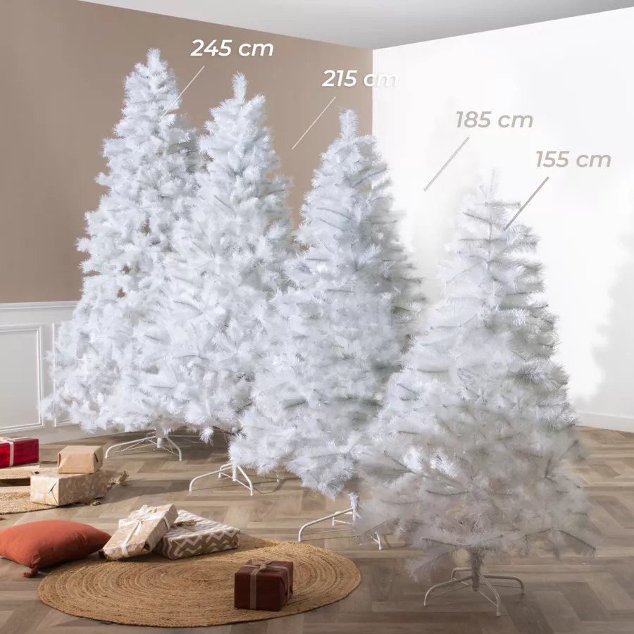 Sapin artificiel de Noël Oregon H245 cm Blanc Grisé
