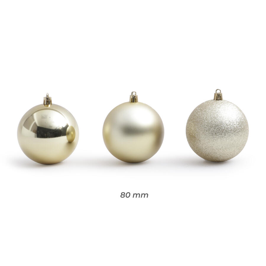 Lote de 30 bolas de Navidad (D80 mm) New Alpine Perla 4