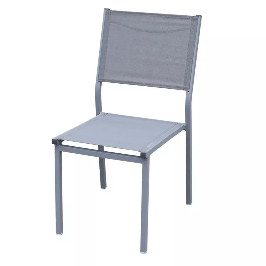 Tuinstoel stapelbaar aluminium Murano - Grijs