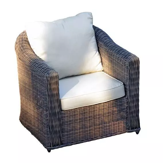 Fauteuil de jardin Calvi - Sepia/Ecru