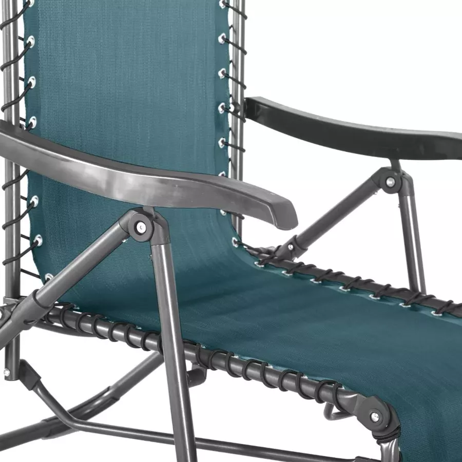 Fauteuil de jardin relax Silos - Bleu canard