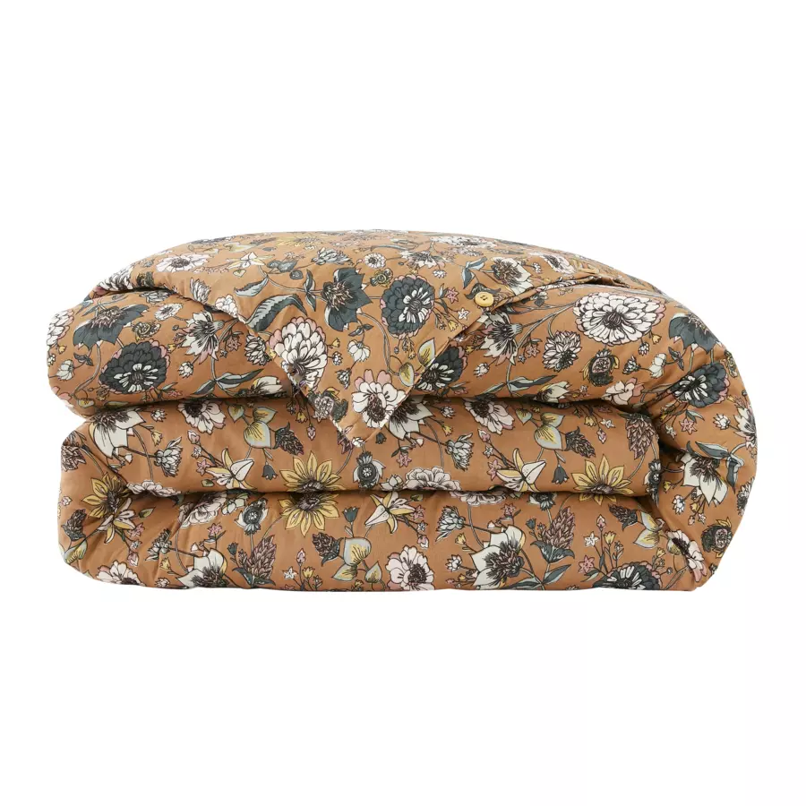 Funda Nórdica en gasa de algodón (140 cm) Daphné Camel