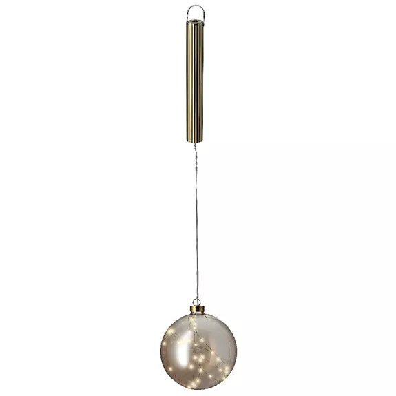 Verlichte hangdecoratie Boule (batterijen) Warm wit