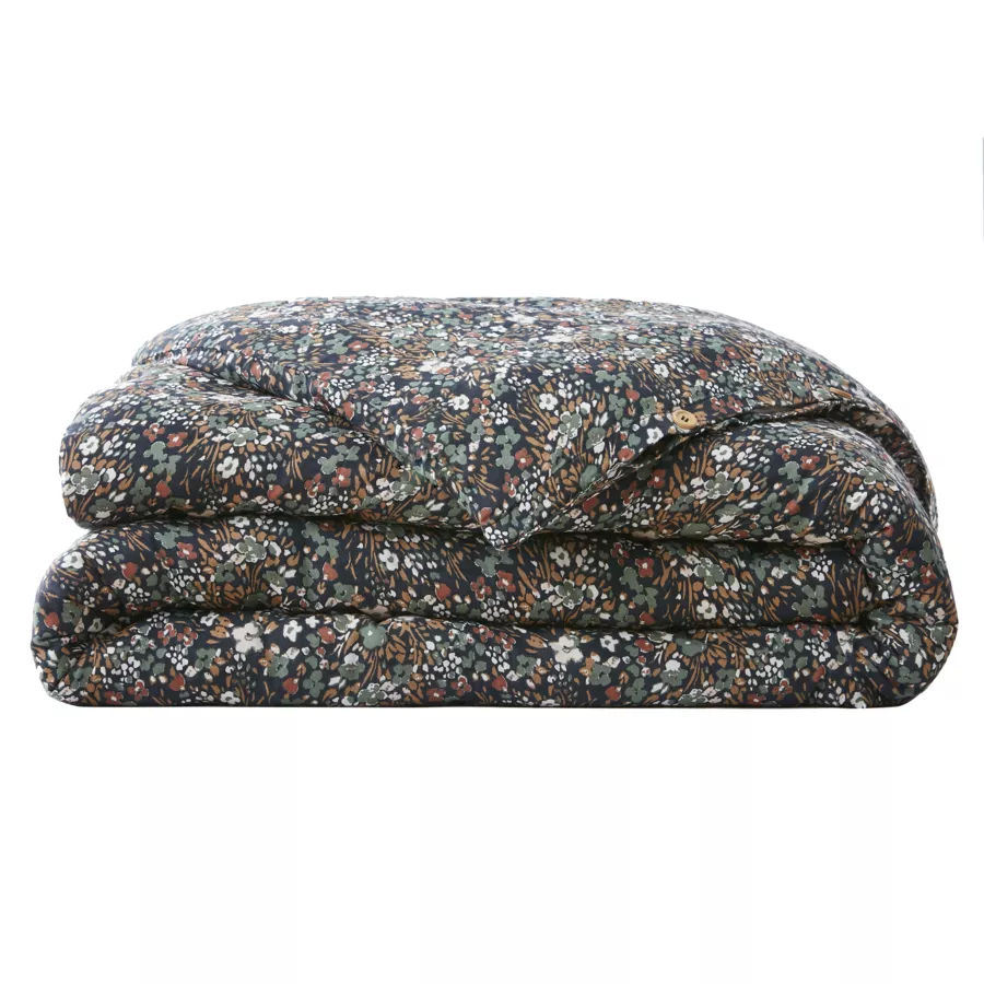 Housse de couette gaze de coton (140 cm) Constance Bleu nuit