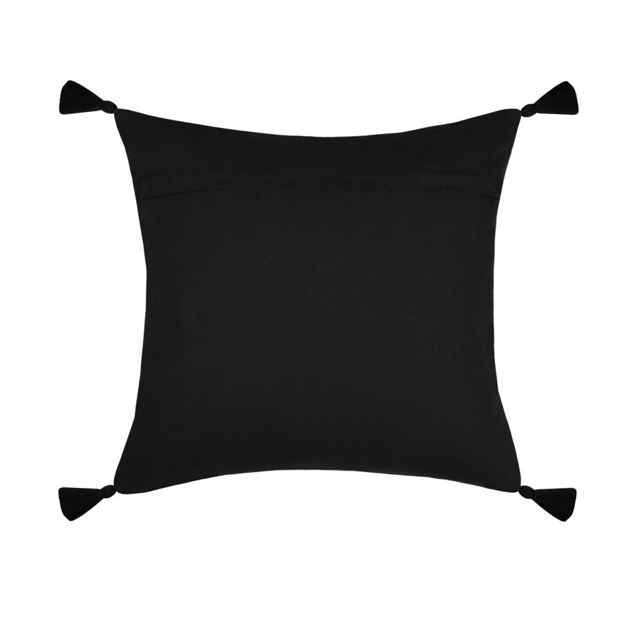 Coussin carré coton (40 x 40 cm) Kinogi Noir
