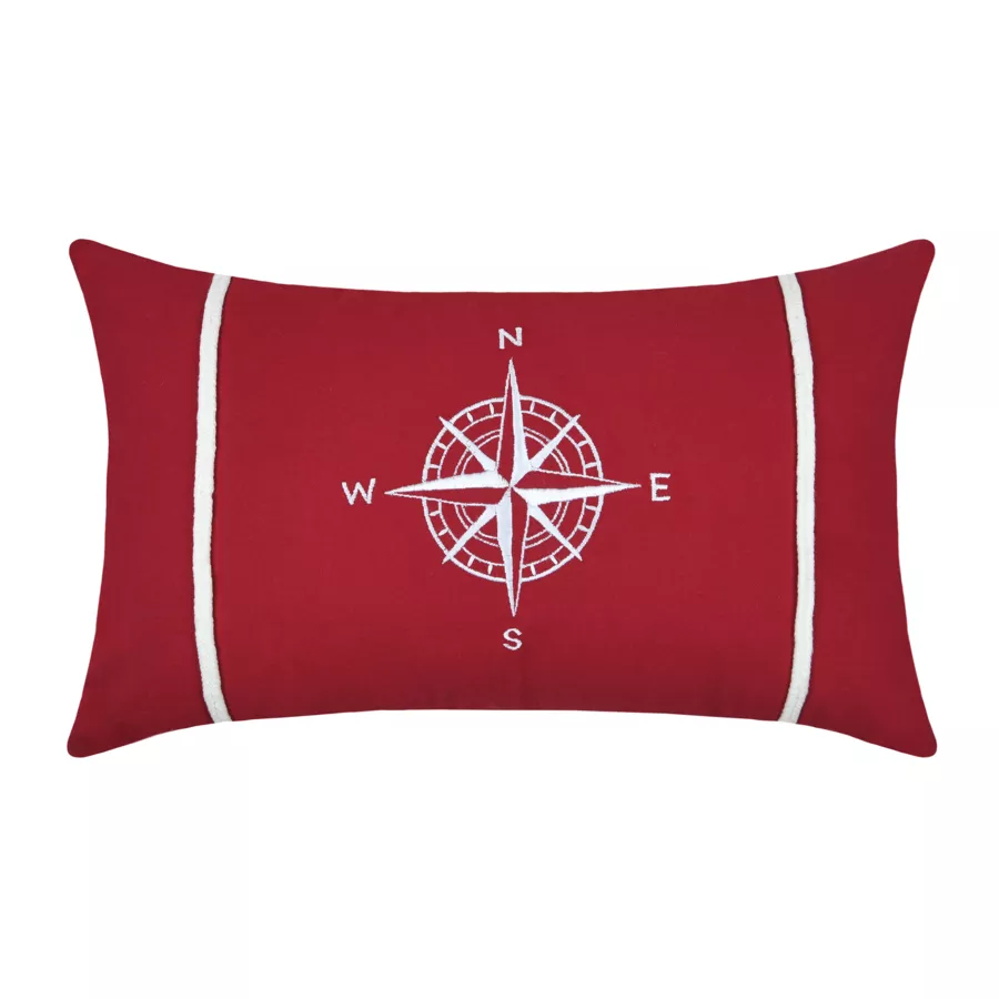 Cojín rectangular en algodón (30 x 50 cm) Fregate Rojo