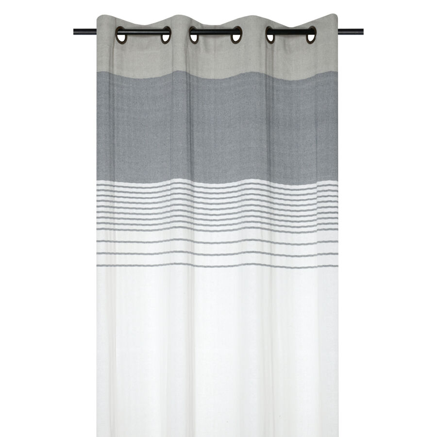 Vorhang aus Baumwolle (140 x 260 cm) Escale Grau