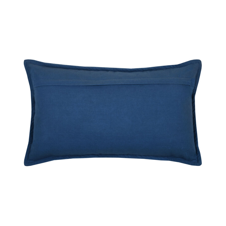Rechteckiges Kissen aus Baumwolle (30 x 50 cm) Arcachon Blau