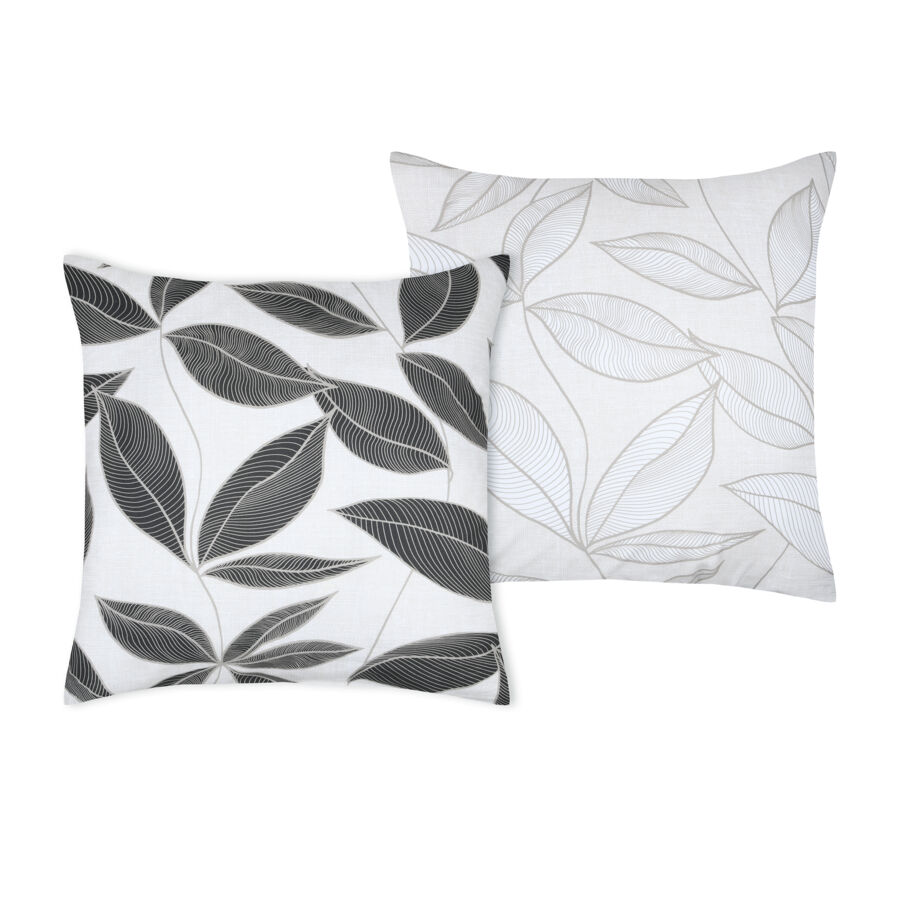 Taie d'oreiller carrée percale de coton (63 x 63 cm) Matisse Grise