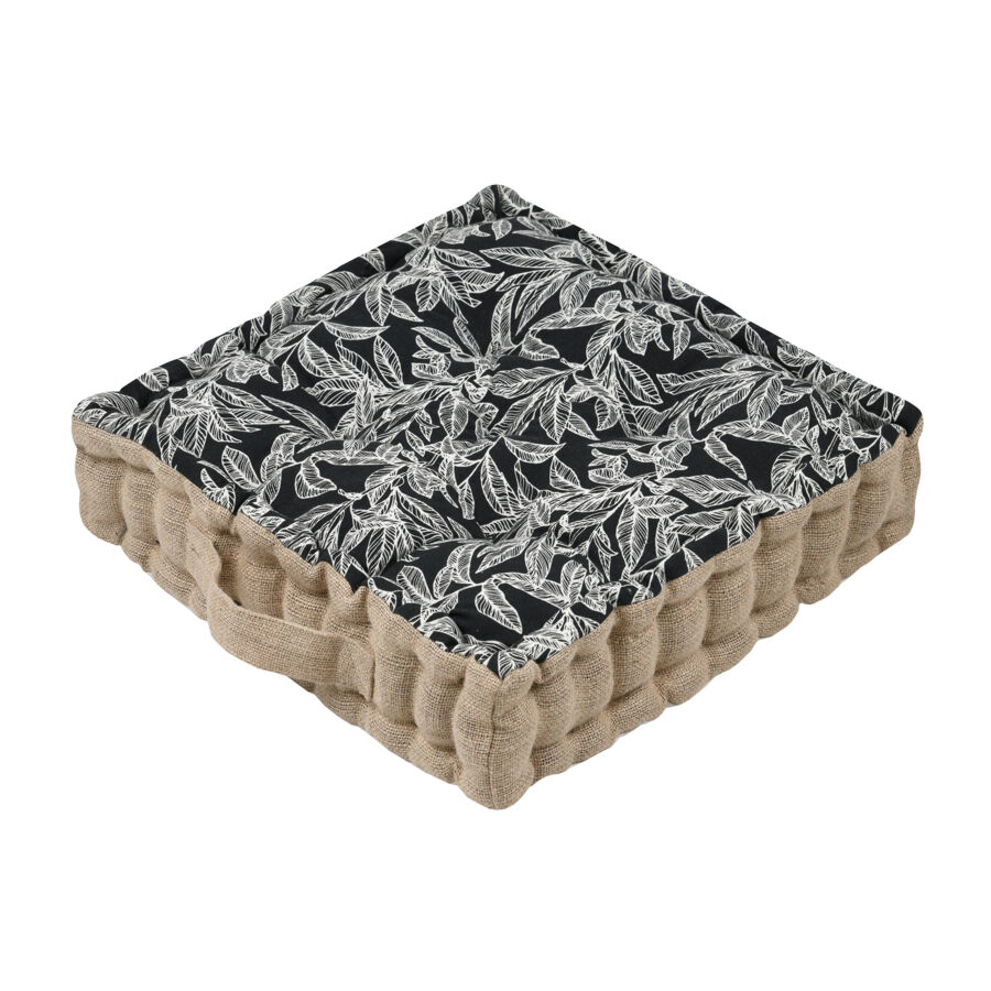 Bodenkissen aus Baumwolle (45 x 10 cm) Kinogi Cremeweiß