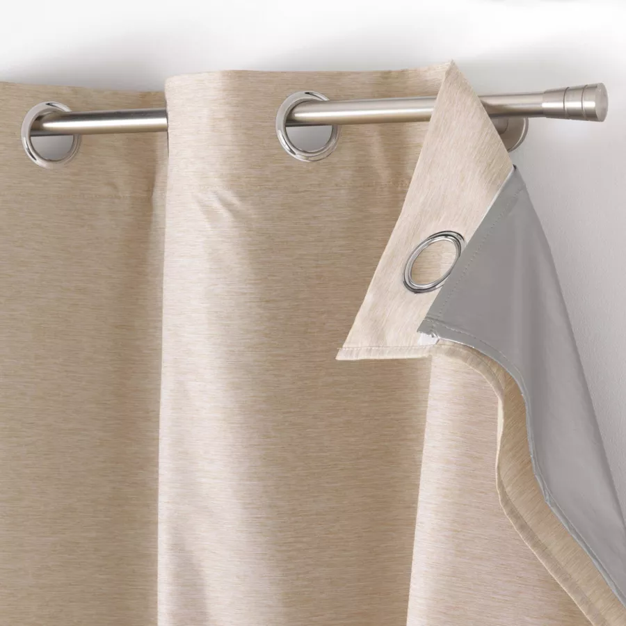 Thermisch gordijn  met uitneembare voering (140 x 260 cm) Coverlinnene Beige
