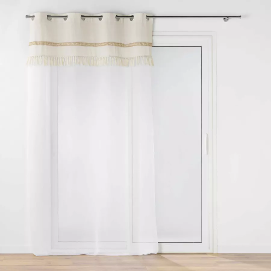 Visillo algodón (140 x 240 cm) Janara Beige