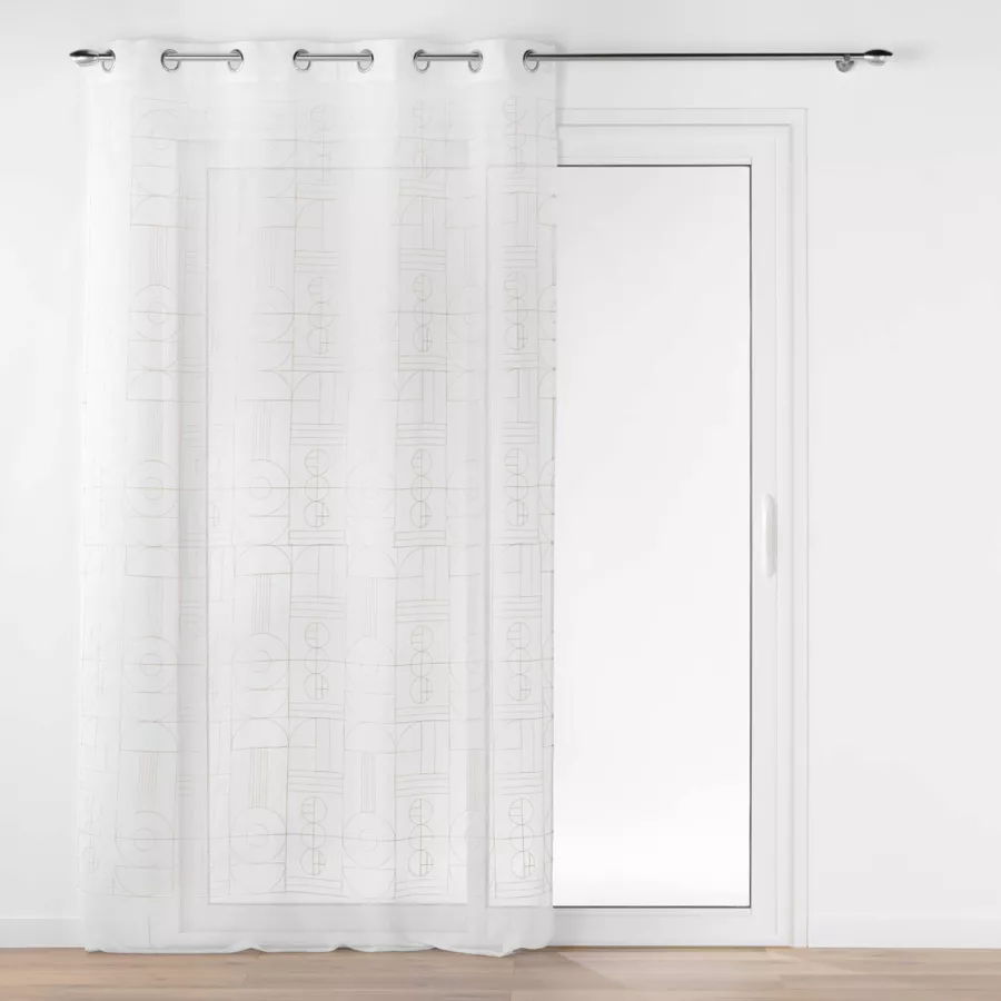 Visillo bordado (140 x 240 cm) Odessa Oro