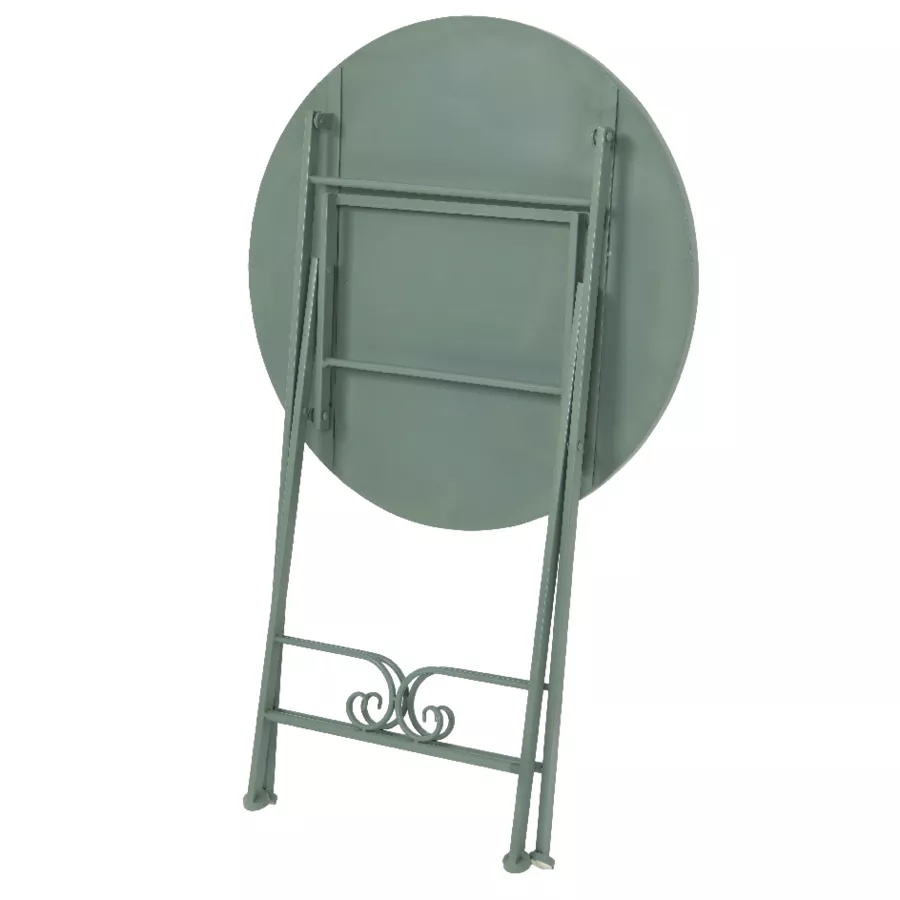 Table bistro ronde pliable mosaïque Cancùn - Vert
